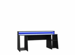 Bureau Tezaur 200x72x91cm - decor - zwart