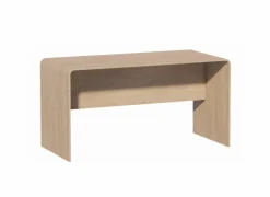 Bureau 145x82x68cm - melamine - brushed sand oak nature