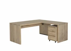 Bureau Yoda 160x80x76cm - eik massief - naturel