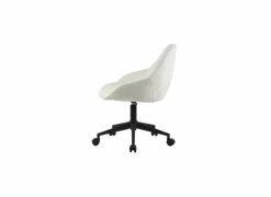 Bureaustoel Clover 56,5x61x87cm - stof - wit teddy