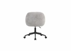 Bureaustoel Comfy 60x61,5x88,5cm - stof - grijs teddy