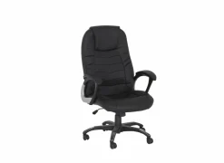 Bureaustoel Gaga 68x68x120cm - lederlook - zwart