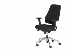 Bureaustoel Geronimo 66x61,5x104,5cm - stof - zwart