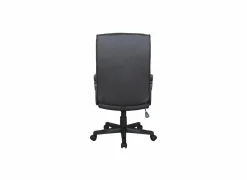 Bureaustoel Kravitz 60x65x111cm - lederlook - zwart