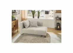 Chaise longue Rex Recamière  155x95x81cm - stof - lichtgrijs met bedfunctie