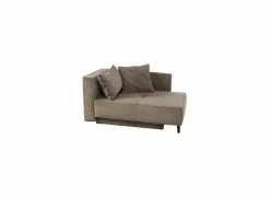 Chaise longue Rex Recamière   155x95x81cm - stof - bruin met bedfunctie