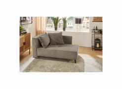 Chaise longue Rex Recamière   155x95x81cm - stof - bruin met bedfunctie