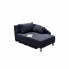 Chaise longue Roy Recamière 149x90cm - stof - blauw met bedfunctie
