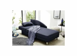 Chaise longue Roy Recamière 149x90cm - stof - blauw met bedfunctie