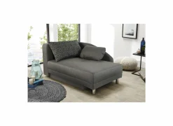 Chaise longue Roy Recamière 149x90cm - stof - taupe met bedfunctie