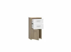 Commode Best Chest 40x30x78cm - decor - sonoma eik & wit
