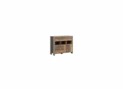 Commode Clif 107x42x86cm - decor - old wood/beton