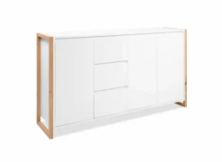 Commode Denver 160x40x88cm - decor - wit & artisanale eik