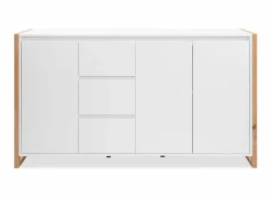 Commode Denver 160x40x88cm - decor - wit & artisanale eik