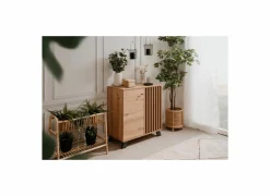 Commode Medan  80x40x85cm - melamine - artisanale eik