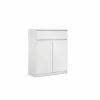 Commode Naia 80x40x101cm - melamine - wit hoogglans