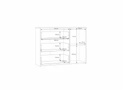 Commode Waikato 120x41x91cm - decor - mauvella eik & zand