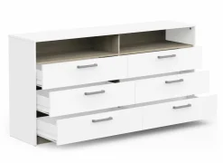 Commode Watson 163x41x103cm - decor - kronberg eik & wit