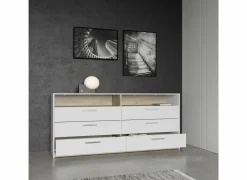 Commode Watson 163x41x103cm - decor - kronberg eik & wit