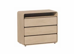 Commode 97x45x86cm - melamine - brushed sand oak nature