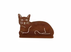 Deco Kat  H16,7cm - staal - roest