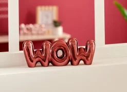 Deco Kiss/Wow H8,5cm - dolomiet - roze