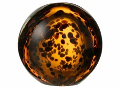 Deco Presse Papier Ø12cm - glas - bruin