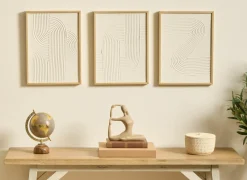 Deco Vrouw Aby H19cm - polystone - beige