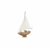 J line Deco Zeilboot Noa H43cm - hout massief - naturel