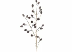 Decoratietak Dennenappels H86cm - kunststof - bruin