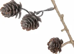 Decoratietak Dennenappels H86cm - kunststof - bruin