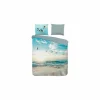 Dekbedovertrek Brisa 240x220cm - katoen - aqua