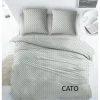 Dekbedovertrek Cato 200x220cm - katoen - groen
