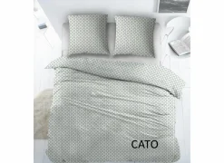 Dekbedovertrek Cato 200x220cm - katoen - groen