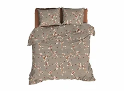 Dekbedovertrek Geisha 240x200/220cm - katoen - taupe