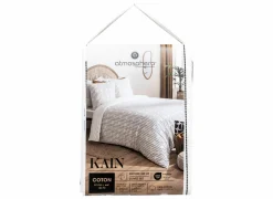 Dekbedovertrek Kain 260x240cm - katoen - wit & zwart