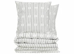 Dekbedovertrek Kain 240x220cm - katoen - wit & zwart