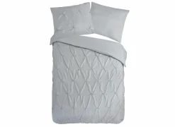 Dekbedovertrek Luxe 240x220cm - microvezel - zilver