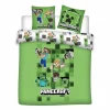Dekbedovertrek Minecraft 240x220cm - polykatoen - groen