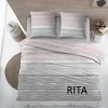 Dekbedovertrek Rita Rose 270x220cm katoen