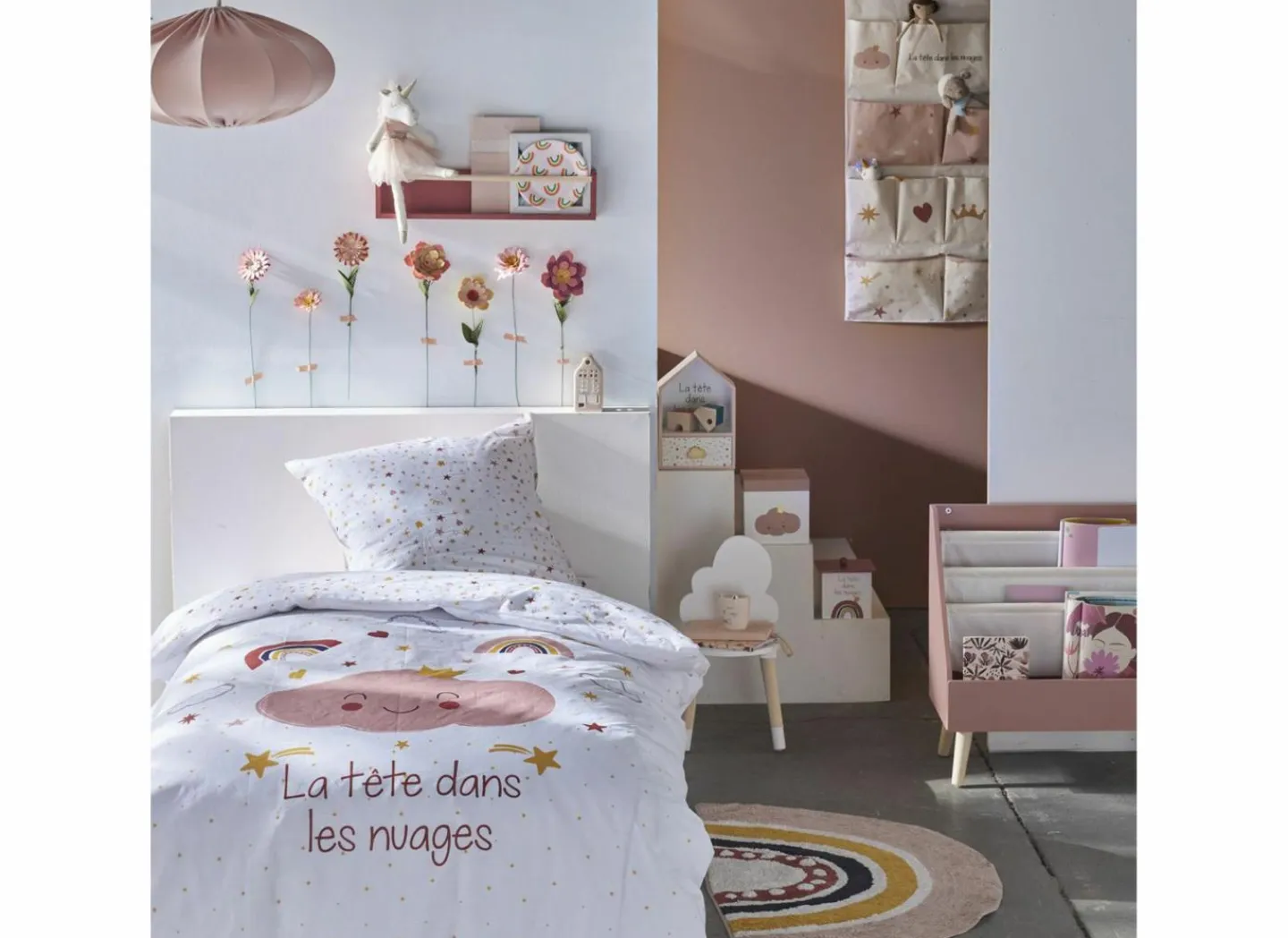 Dekbedovertrek TODAY Nuage 140x200cm - katoen - wit