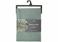 Dekbedovertrek 140x220cm - katoen - celadon excl. kussenslopen