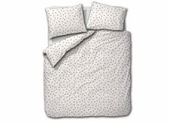 Dekbedovertrek 240x200/220cm - katoen - hearts red