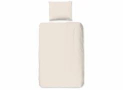 Dekbedovertrek 140x220cm - katoen - zand