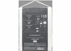 Dekbedovertrek 260x240cm - katoen - satijn wit