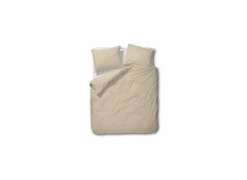 Dekbedovertrek 260x220/240cm - percale katoen - geel