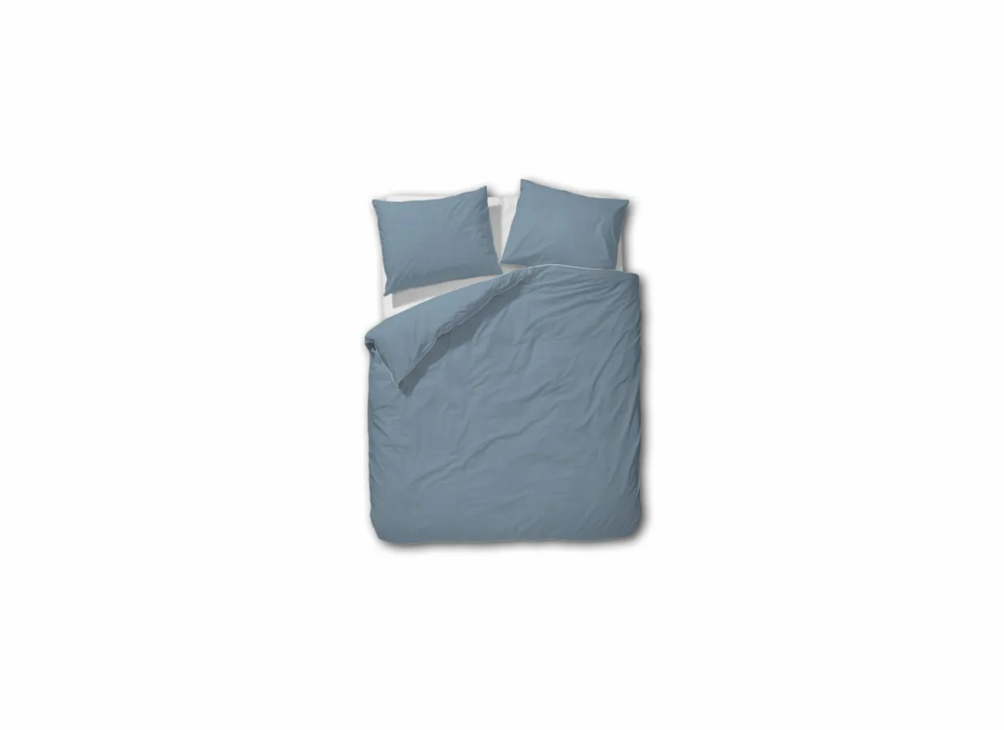 Dekbedovertrek 240x200/220cm - percale katoen - blauw