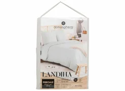 Dekbedovertrek 240x220cm - percale katoen - beige