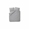 Dekbedovertrek 240x200/220cm - percale katoen - lichtgrijs