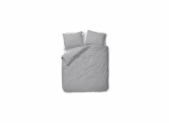 Dekbedovertrek 260x220/240cm - percale katoen - lichtgrijs